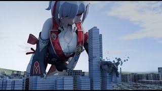 Giantess Growth Giantess Breast Expansion Devil Girl Destroyed Buldings Giantess Animation