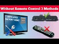 How To Unlock TV Without Remote / Without Remote Control Tv Keys Unlock