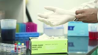 Abdos DERMA GUARD Gloves Conforms to ASTM D6319 and EN 455 Standards.