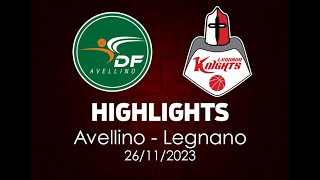 Highlights Avellino - Legnano del 26/11/2023