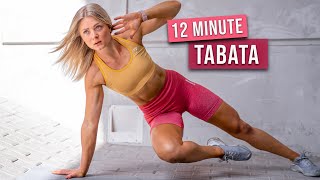 12 MIN TABATA HIIT WORKOUT - Full Body Calorie Killer, No Equipment (HIIT IT HARDER DAY 27)