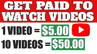 Get Paid to Watch Youtube Videos! ($5 Per Video) | Earn Money Online in 2021