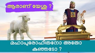 ആരാണ് യേശു ? മഹാപുരോഹിതനോ അതോ  കുഞ്ഞടോ ?