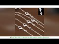 wholesale 5pcs lot 925 sterling silver chain necklace fashion men women diy jewelry rolo chain 1mm n