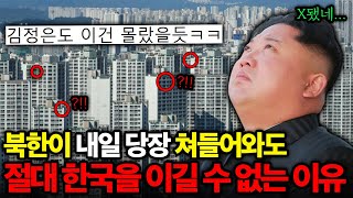 전쟁이 나도 북한이 한국을 절대 이길 수 없는 이유