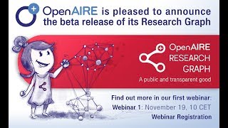 Webinar on the OpenAIRE Research Graph