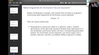 Yakov Shlapentokh Rothman | SelfSimilarity and Naked Singularities for the Einstein Vacuum Equations