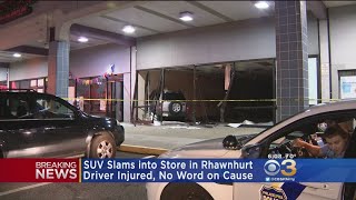 SUV Slams Into Strip Mall In Rhawnhurst