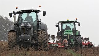 Deutz-Fahr 7250TTV Warrior \u0026 John deere 8360R / Orba 2018 / Ploughing 2018