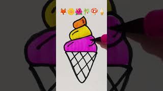 🦊🌼🌺🎋🍄🍦satisfying creativity art#shorts #viralvideo #drawing #art #music #song #youtubeshorts #lyrics