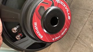 Rockville 12 inch drivers RVP12W8 Review