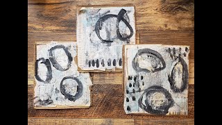 Easy Mixed Media Art Using Common Household Items