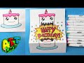 How to Draw a Happy Birthday Surprise Fold