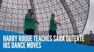 Harry Roque teaches Sara Duterte his dance moves