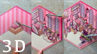 Scrapbooking 다꾸 | 3D Pink Room 핑크룸 | Journaling