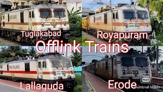 Offlink Trains| 4 in 1 WAP 7 compilation | Indian Railways|Chennai