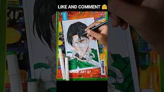 [Levi Ackerman] drawing 🤕/Attack on Titan/AMV/alcohol markers art #attackontitan #anime #art #shorts