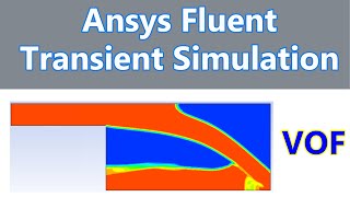 ANSYS Fluent Transient Simulation Tutorial and Multiphase Flow using VOF Model