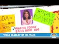 hoda kotb posters line the plaza see her reaction to the surprise