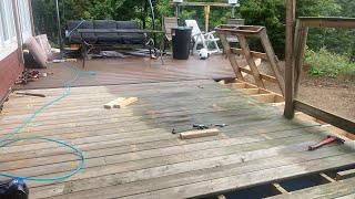 Deck en construction