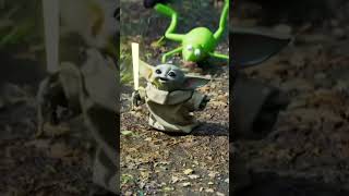 The Mandalorian and baby yoda reunite! Funny dance duo😂