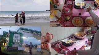 #dailyvlog REFRESING, BIKIN SARAPAN BUAT KELUARGA | PANTAI PANJANG BENGKULU, PEMPEK MURAH