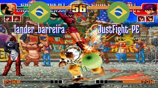 FT5 @kof97: lander_barreira (BR) vs JustFight-PE (BR) [King of Fighters 97 Fightcade] Jan 18