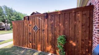 New Cedar fence installation timeplase