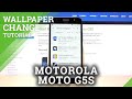 How to Customize Wallpaper in Motorola Moto G5s with Magic Fluids Free App?