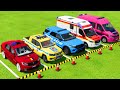 TRANSPORTING DACIA, VOLKSWAGEN, FORD POLICE CARS & MERCEDES AMBULANCE WITH MAN TRUCKS ! FS22