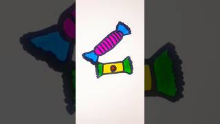 HOW TO DRAW A CANDY 🍬 #drawingideasforkids#happy#art#easy#images#ytshorts#viral@A.D.art\u0026craft world