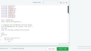 mini max sum | hackerrank solution in c