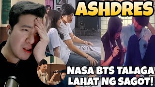 ASHDRES | NASA BTS ANG TOTOONG KILIG!!! | SWEET MOMENTS | Ashtine Olviga | Andres Muhlach