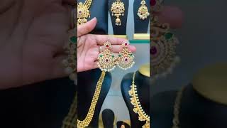 chilakalapudi jewellery//chilakalapudi one gram gold jewellery//cz jewellery//price:510+$