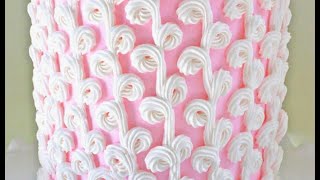 Elegant Loopy Buttercream Piping- A Cake Decorating Video