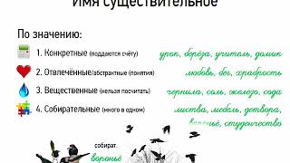 Понятие о существительном (6 класс, видеоурок-презентация)