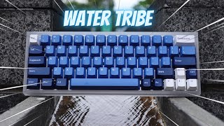 Tofu Acrylic with Durock linear switches keyboard Build