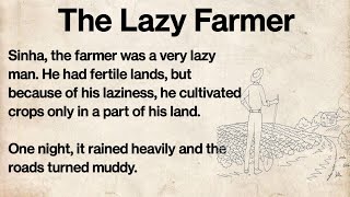 Learn English trough story| the Lazy Farmer| ciao English story| #gradedreader