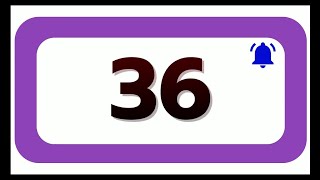 36 Seconds Countdown Timer With Sound Effect COLOR 4K HD 1080