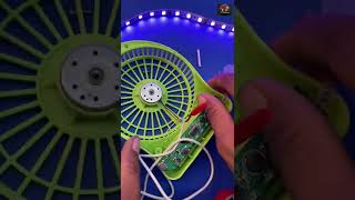How to repair mini fan 😍😍|| without batteries || usb cable 🔋✅
