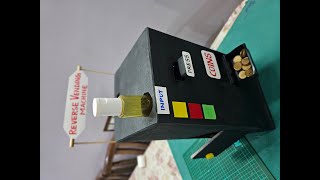 DIY reverse vending machine | give plastic get 🪙 coins 😊👌