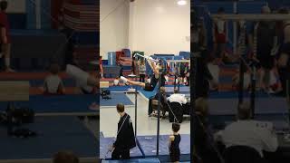 Men's gymnastics high bar. Junior Developmental Level 1(US). Score 11.1