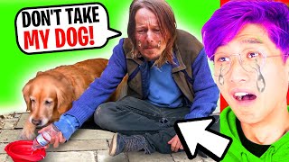 Homeless Man Gets His DOG TAKEN Away, What Happens Next Is Shocking! (LANKYBOX REACTION!)