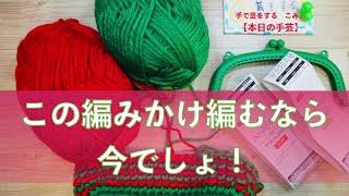 この編みかけ編むなら今でしょ！【本日の手芸】today's handicraft