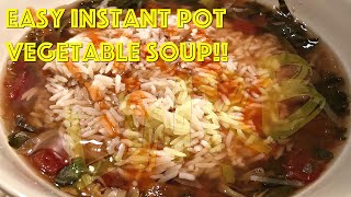 Whole Food Plant-based Meals: Easy Instant Pot Vegetable Soup