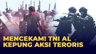 Mencekam! Aksi Prajurit TNI AL Lawan Serangan Teroris, Atraksi Pelatihan Bintara dan Tantama