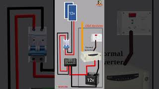 How to convert normal inverter to Solar inverter | how to make solar inverter | solar system #shorts