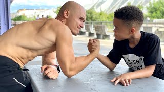 Armwrestling Battle with the Strongest Kid in New York