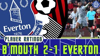 Bournemouth 2-1 Everton | Player Ratings