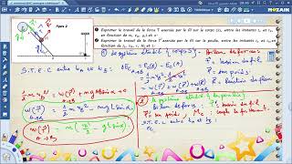 تصحيح تمرين في الطاقة الحركية مع تلامذة السنة الأواى باكالوريا علوم رياضية